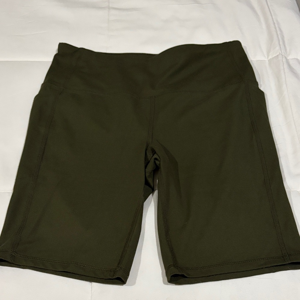 Women’s Olive Green Active Shorts